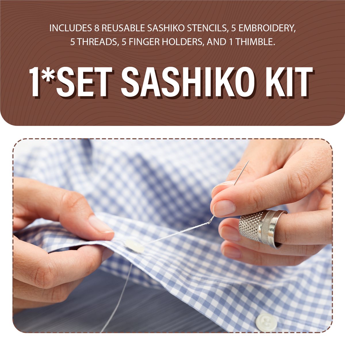 Embroidery For Beginners - مجموعة استنسل بلاستيكية مثالية مكونة من