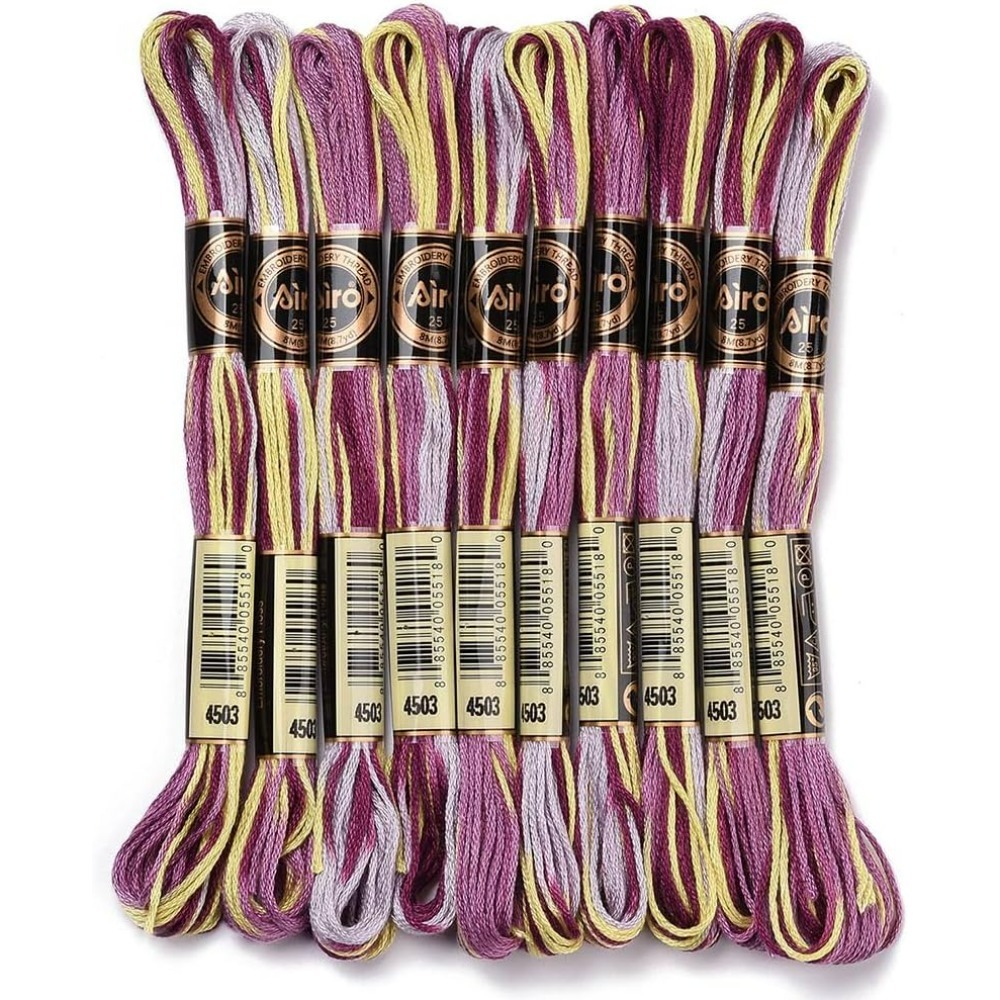 Embroidery Floss - 6 السواحل الأرجواني متنوعة التطريز الخيط
