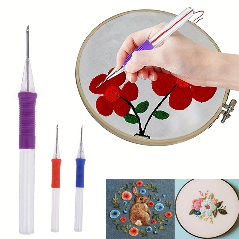 Punch Needle Handle - عبر غرزة القلم DIY بها بنفسك