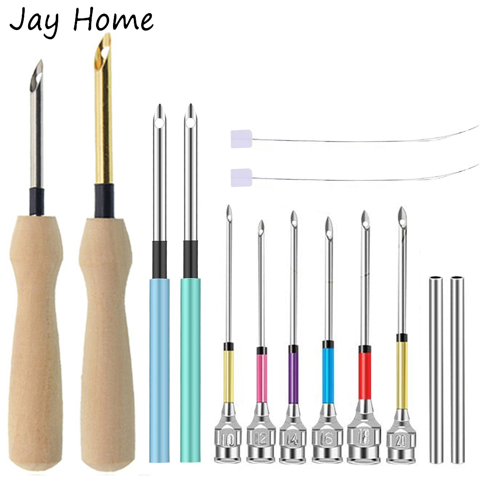 Punch Needle Handle - التطريز خياطة لكمة إبرة بدس عبر