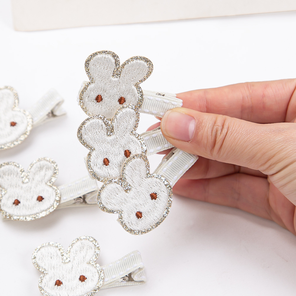 Embroidery Rabbit - 50 قطعة/الوحدة التطريز الأرنب القوس مقاطع
