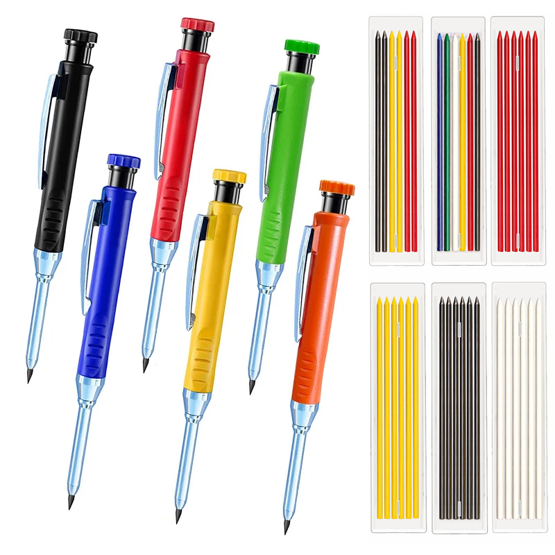 Staedtler Pencil Lumocolor - 6 ألوان النجارة أقلام رصاص أوتوماتيكية