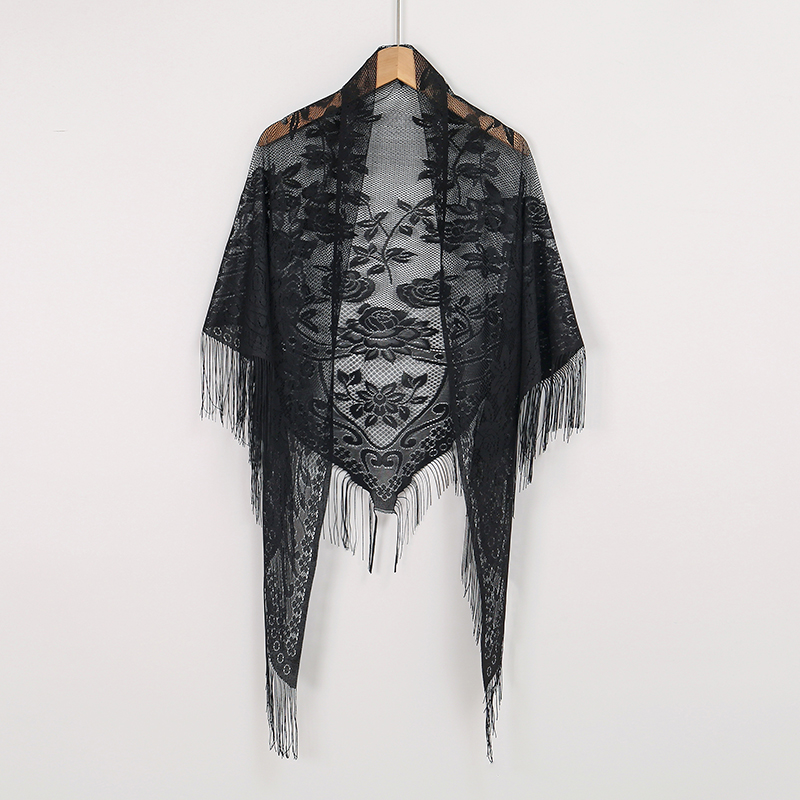 جديد التطريز وشاح دانتيل شال ا - مراجعة Embroidery Shawl وسعره