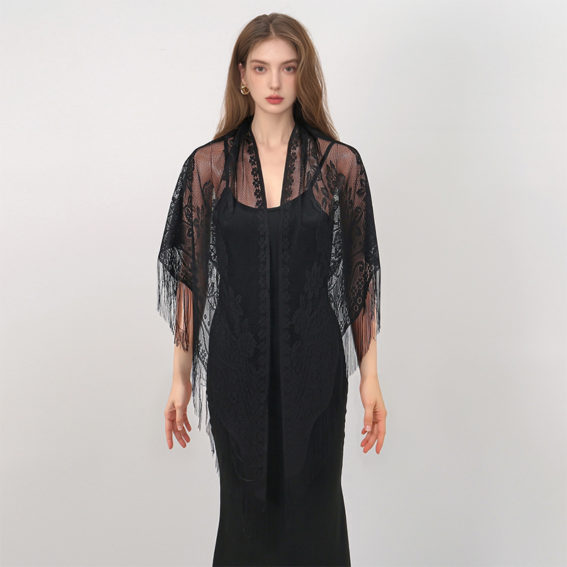 جديد التطريز وشاح دانتيل شال ا - مراجعة Embroidery Shawl وسعره