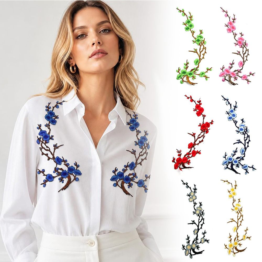 رقع زهر الكرز القابلة للصق بال - مراجعة Embroidery Patches وسعره