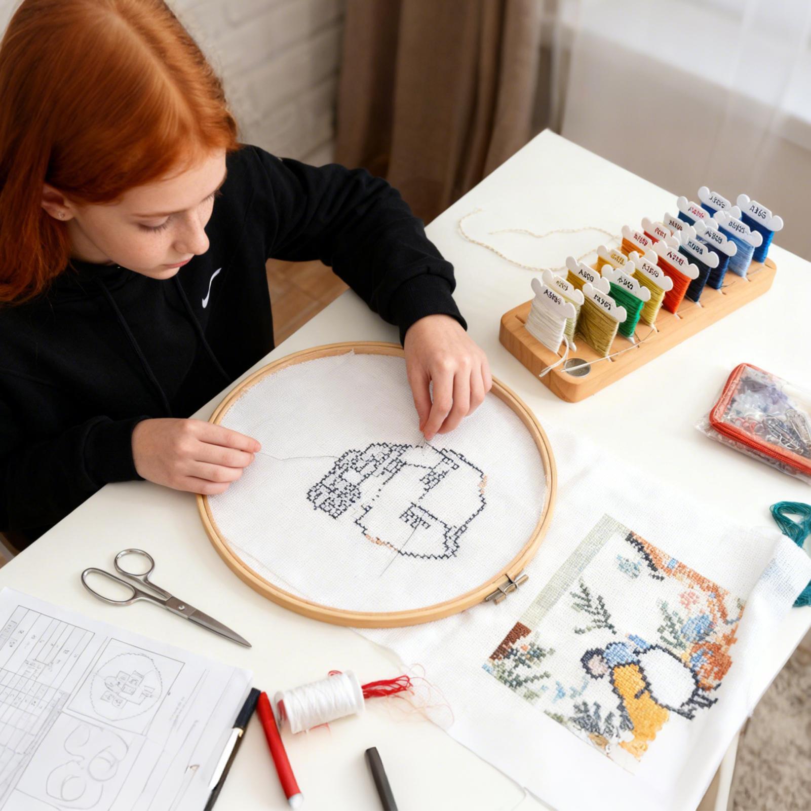 منظم خيط التطريز 15 فتحة حامل  - مراجعة Embroidery Floss وسعره