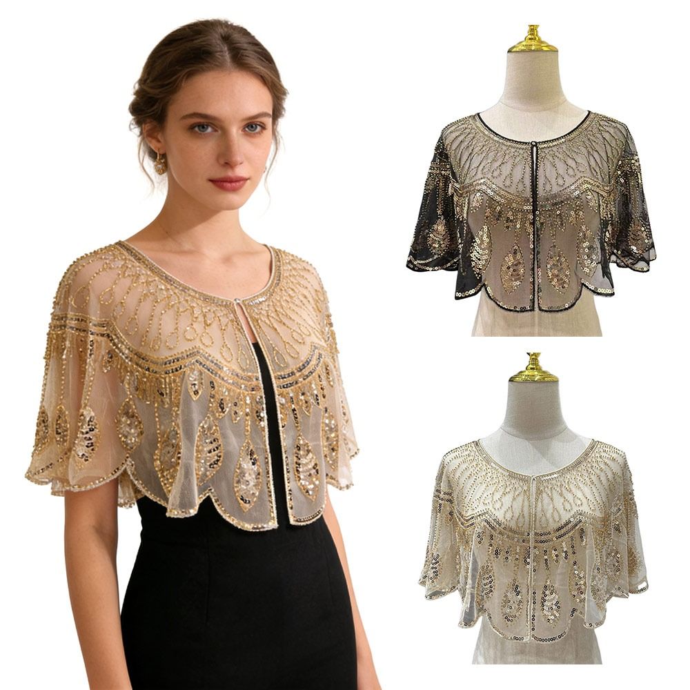 شال فلابر عصري على طراز عشريني - مراجعة Embroidery Shawl وسعره