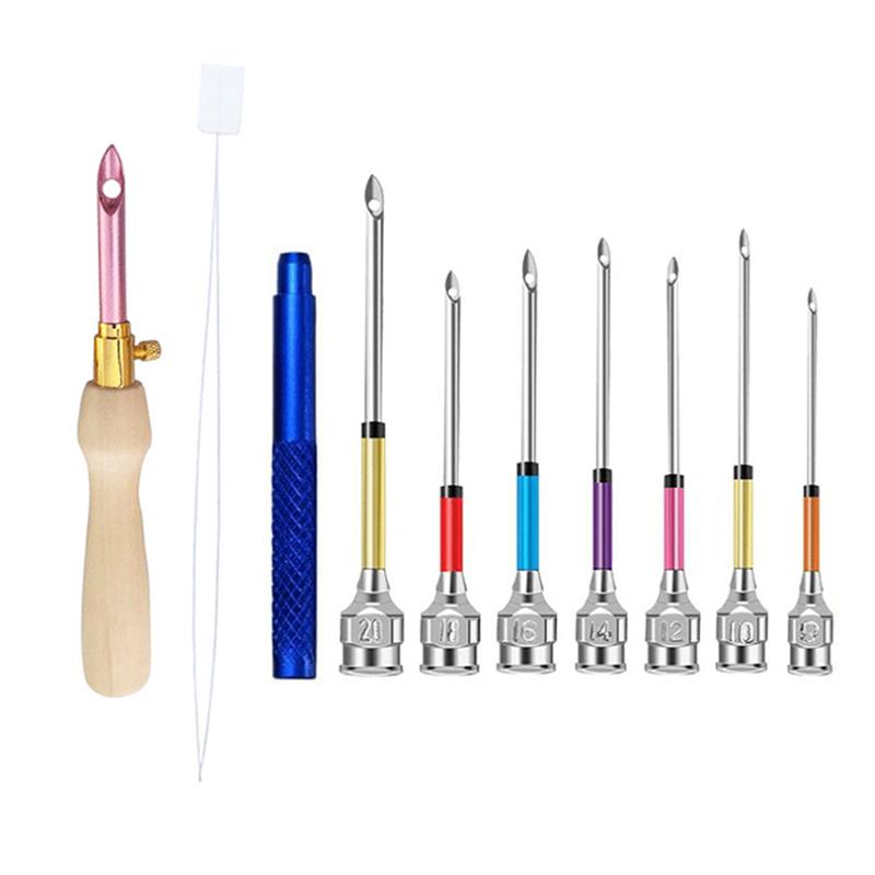 1-17 قطعة لكمة إبرة مجموعة أدو - مراجعة Punch Needle Handle وسعره