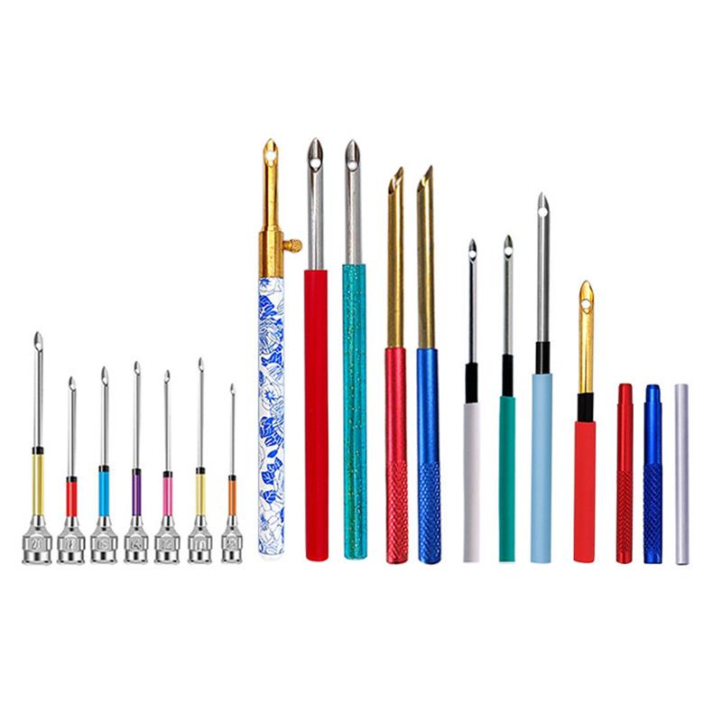 1-17 قطعة لكمة إبرة مجموعة أدو - مراجعة Punch Needle Handle وسعره