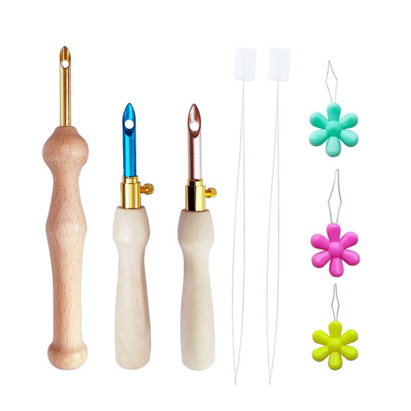 1-17 قطعة لكمة إبرة مجموعة أدو - مراجعة Punch Needle Handle وسعره