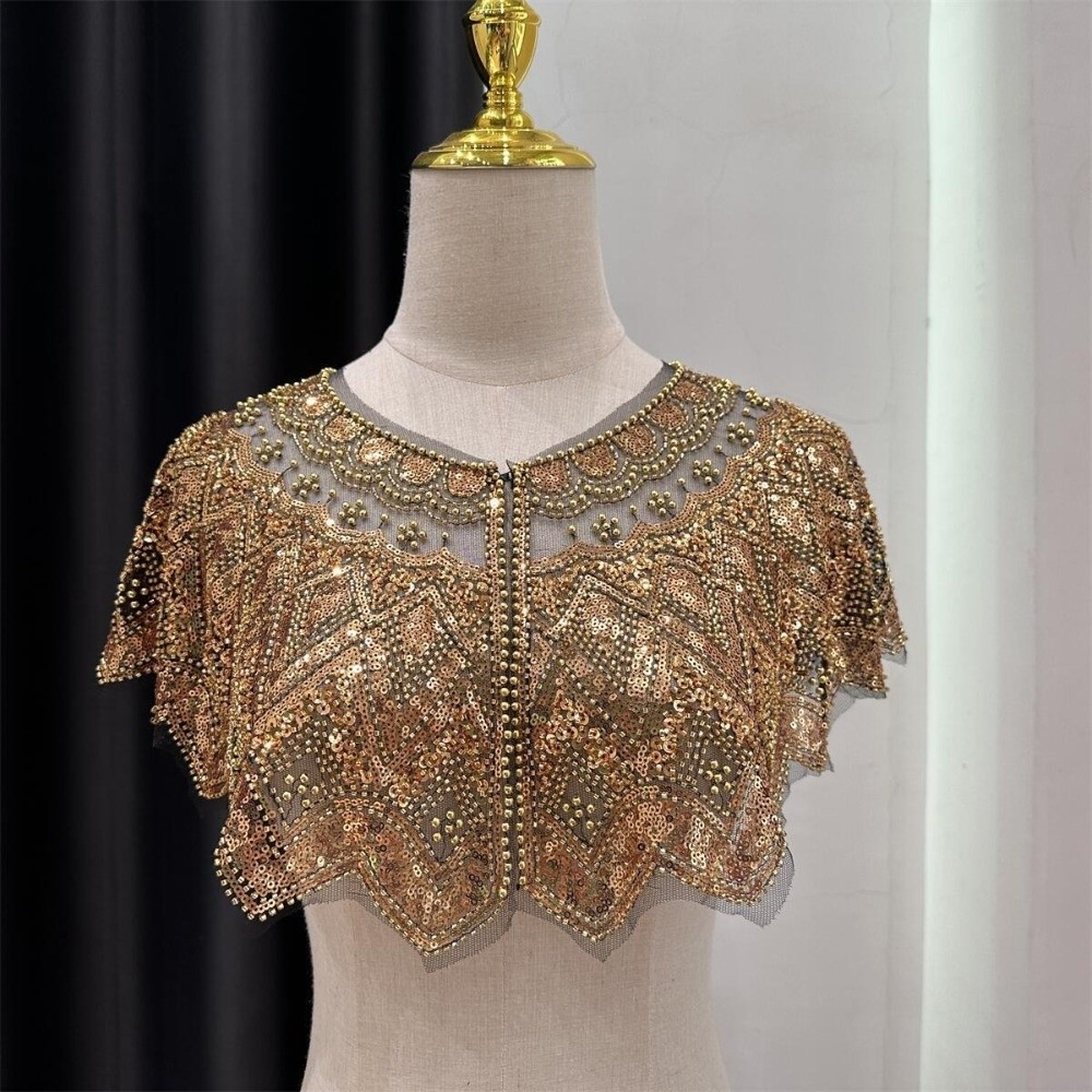شال كتف نسائي قصير مطرز بالترت - مراجعة Embroidery Shawl وسعره