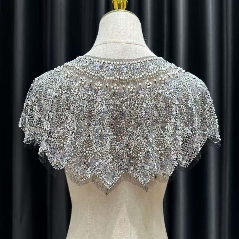 شال كتف نسائي قصير مطرز بالترت - مراجعة Embroidery Shawl وسعره