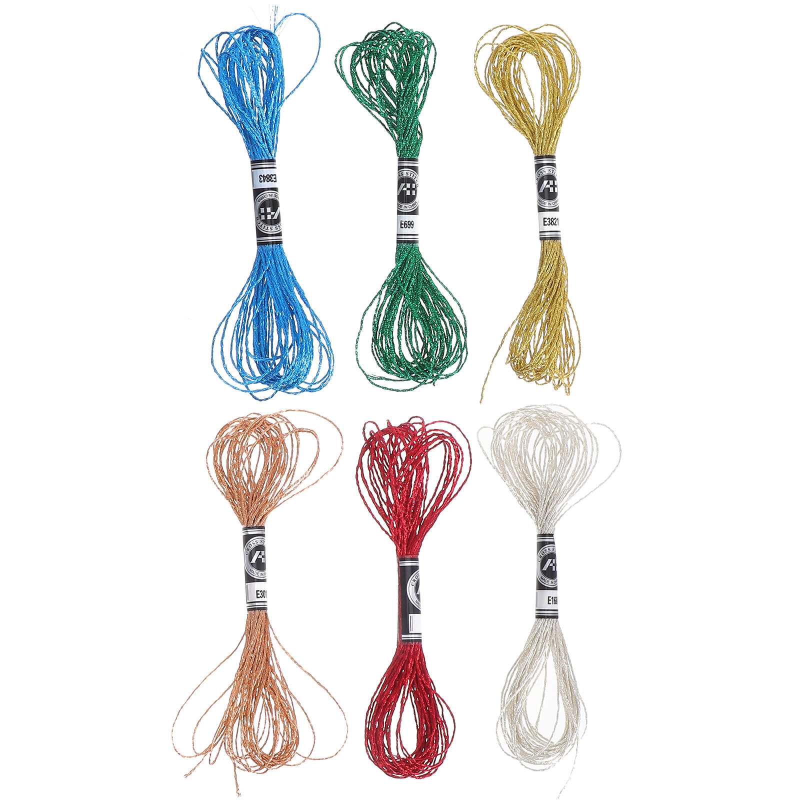 6 قطع من خيوط التطريز المعدنية - مراجعة Embroidery Floss وسعره