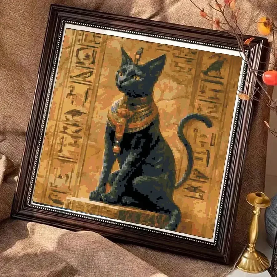 طقم تطريز جديد بتصميم قطة مصري - مراجعة Embroidery In Egypt وسعره