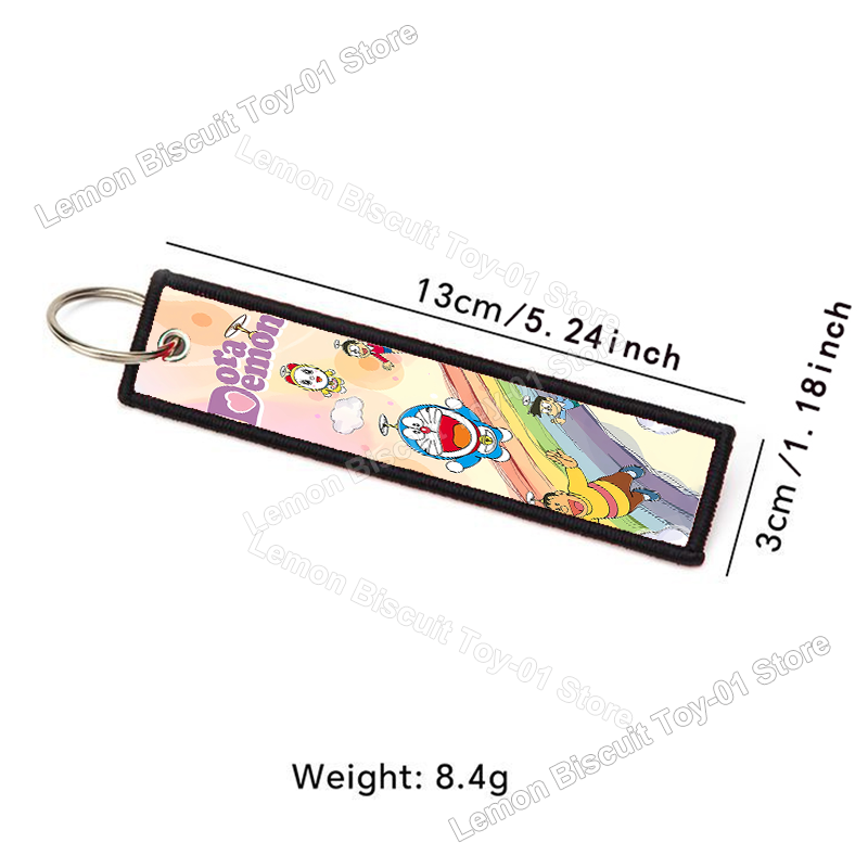 سلسلة مفاتيح دورايمون مطرزة بت - مراجعة Embroidery Keychain وسعره