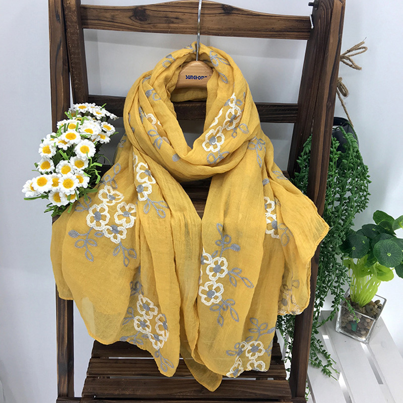 العديد من الألوان التطريز العر - مراجعة Embroidery Shawl وسعره
