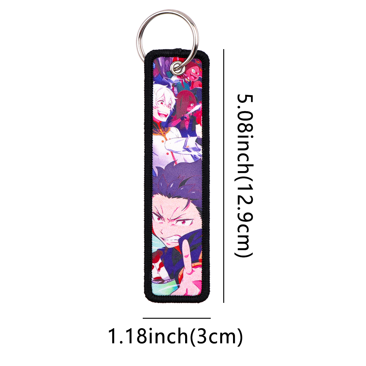 1 قطعة حامل مفاتيح أنيمي يابان - مراجعة Embroidery Keychain وسعره