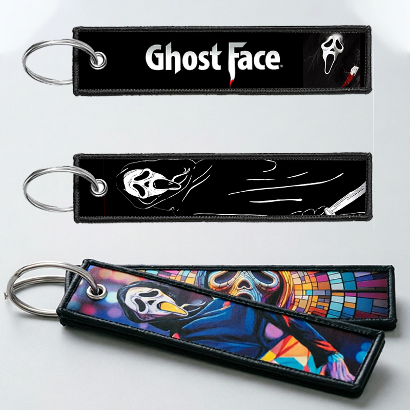 سلسلة مفاتيح GHOST FACE للرجال - مراجعة Embroidery Keychain وسعره