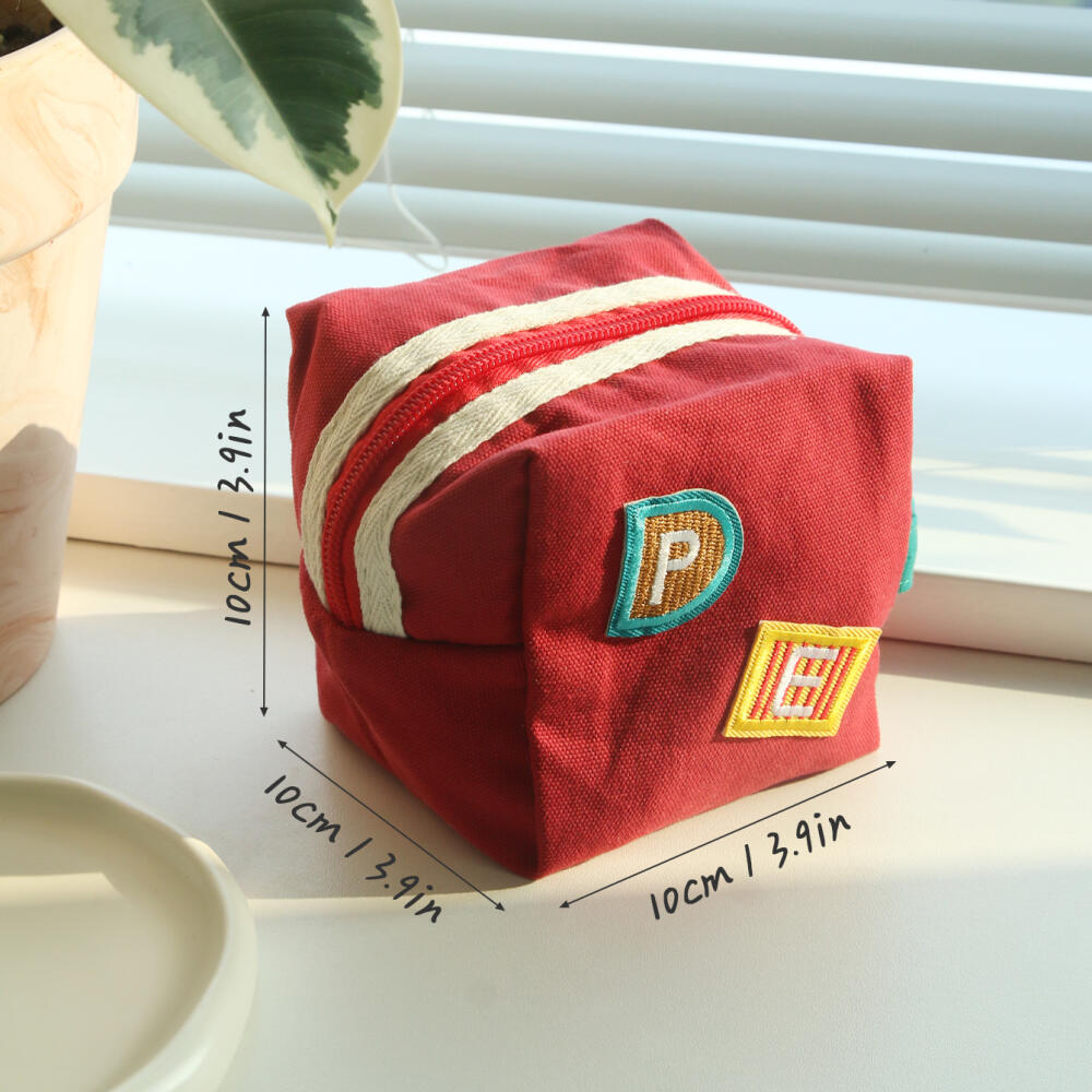 حقيبة قماشية صغيرة بسحاب مخصصة - مراجعة Embroidery Patches وسعره