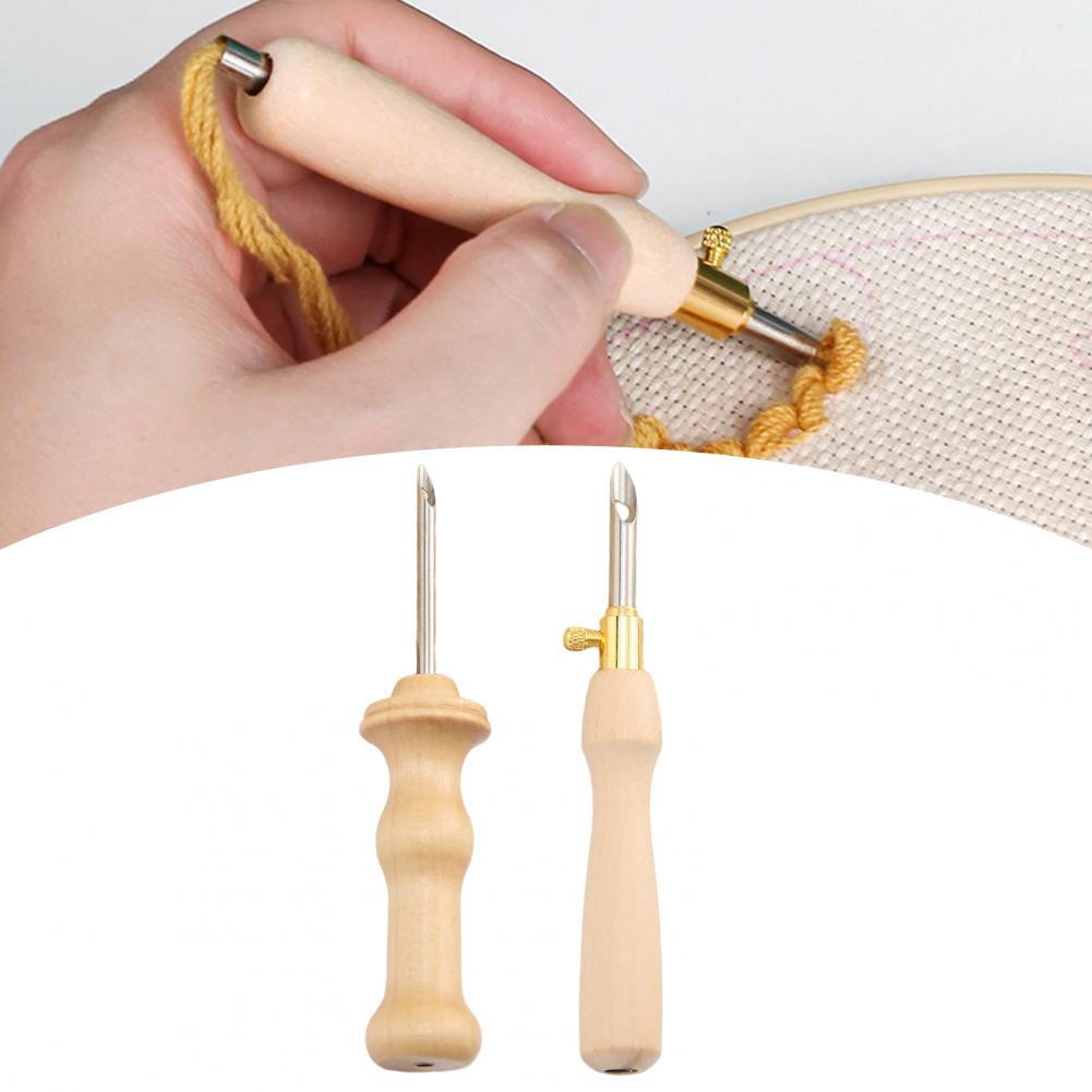إبرة التطريز مقبض خشبي إبرة حي - مراجعة Punch Needle Handle وسعره
