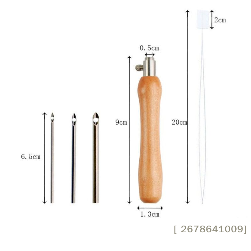 ⚑ مجموعة إبر التطريز 5 قطع 2.5 - مراجعة Punch Needle Handle وسعره