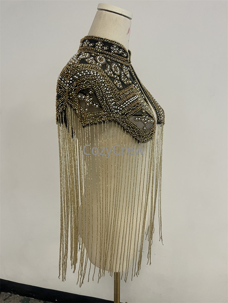 جاكيت قصير فاخر بتصميم ريترو م - مراجعة Embroidery Shawl وسعره