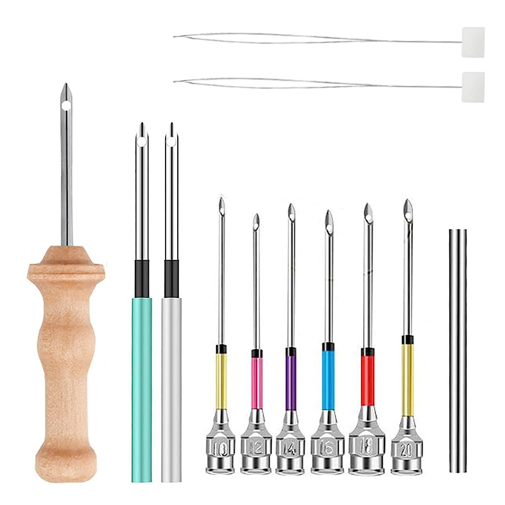 لكمة إبرة عدة خشبية التطريز ال - مراجعة Punch Needle Handle وسعره