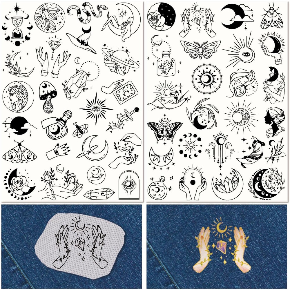 51 قطعة بوهو القمر الشمس للذوب - مراجعة Embroidery Free Pattern وسعره