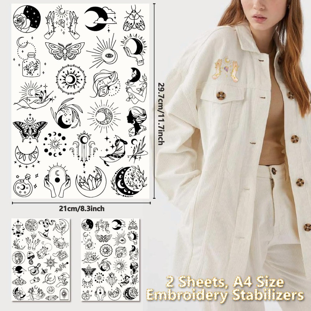 51 قطعة بوهو القمر الشمس للذوب - مراجعة Embroidery Free Pattern وسعره